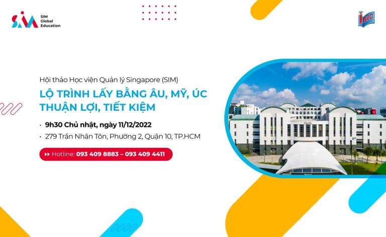 Hội thảo du học Singapore: Lấy bằng Âu, Mỹ, Úc thuận lợi, tiết kiệm