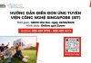 Lộ trình vào đại học công lập Singapore SIT cho học sinh lớp 12