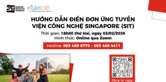 Lộ trình vào đại học công lập Singapore SIT cho học sinh lớp 12