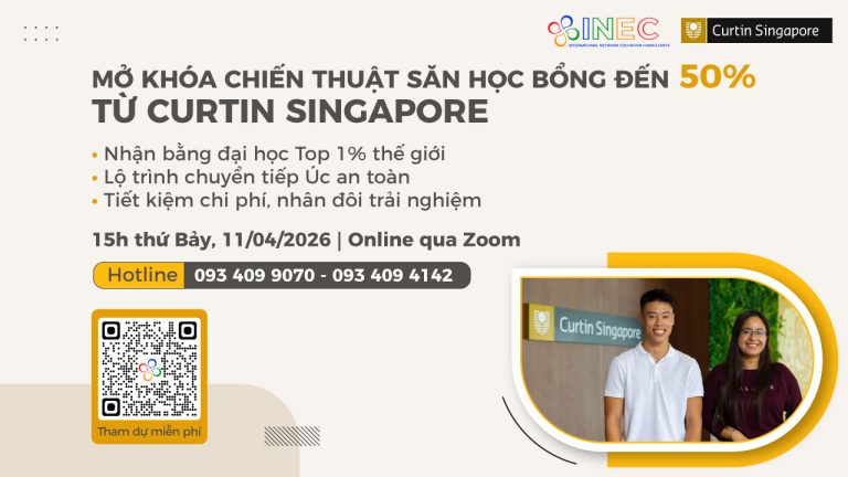 Hội thảo học bổng Curtin Singapore: 2 năm lấy bằng Cử nhân Úc