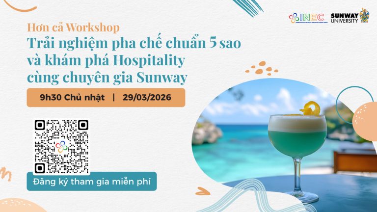 Workshop pha chế mocktail chuẩn 5 sao: Chạm thế giới Hospitality