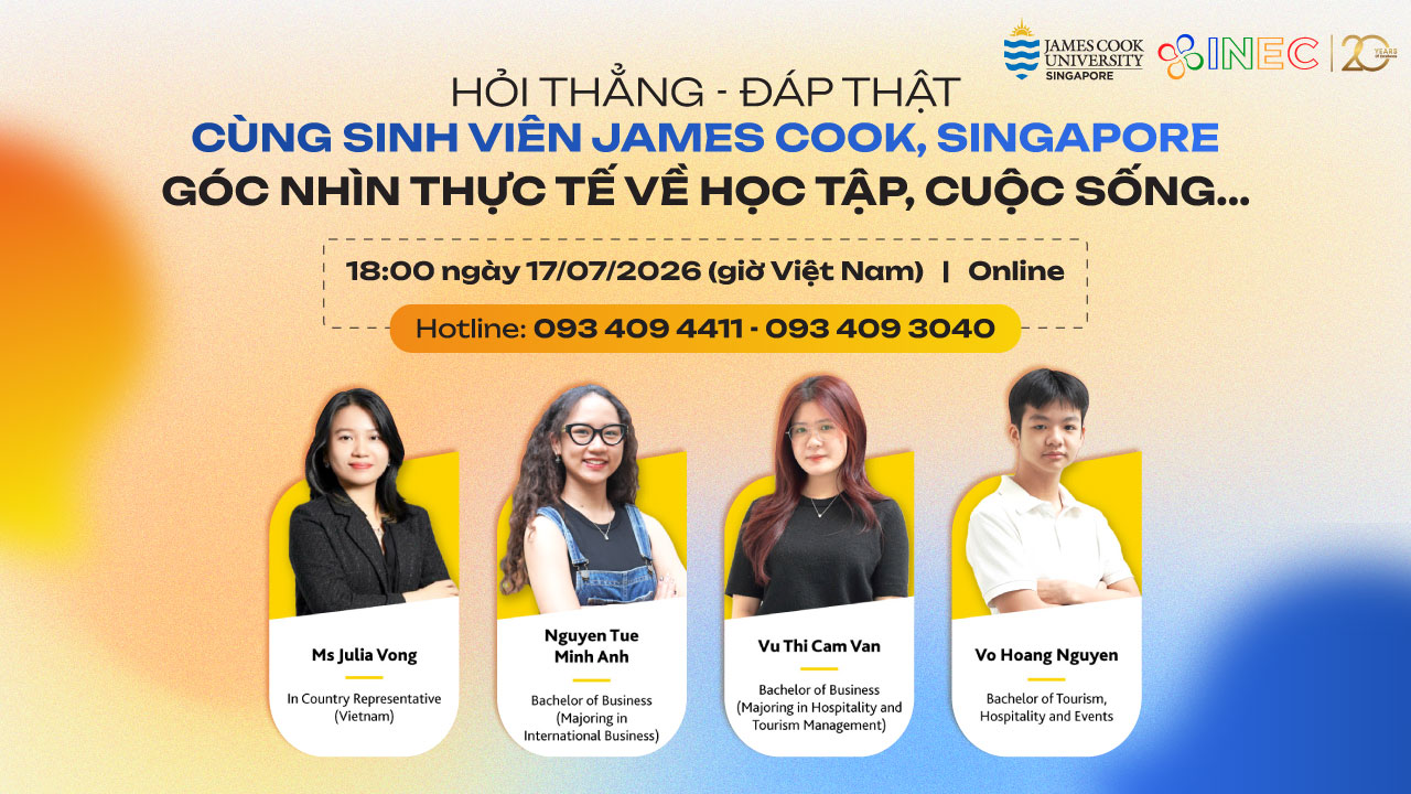 Du học Singapore tại JCU: Cơ hội học bổng Merit đến 20.000 SGD